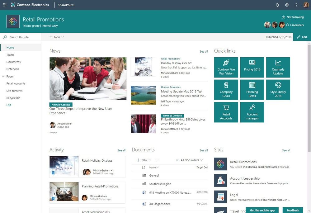 SharePoint Site Example